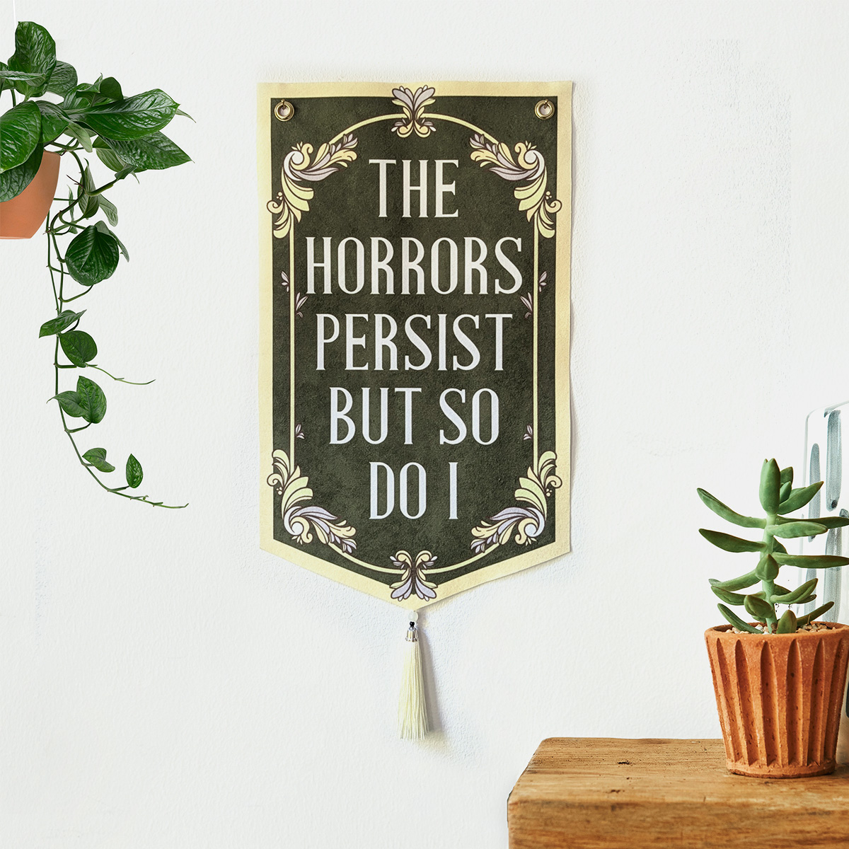 The Horrors Persist But So Do I - Banner