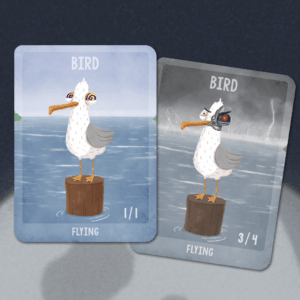 Bird #3 Dubbelsidiga Tokens - 5-pack