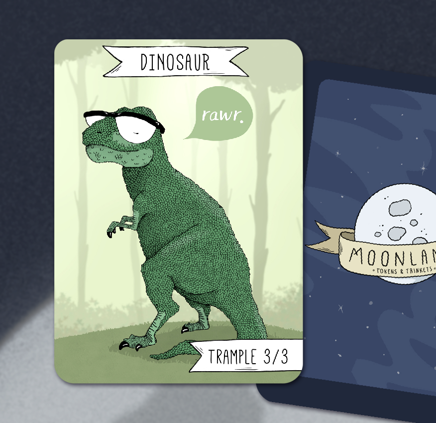 Dinosaur #2 Tokens - 5-pack
