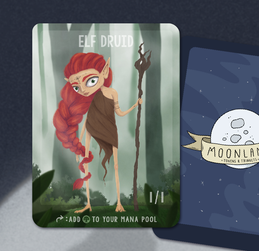 Elf Druid Tokens - 5-pack