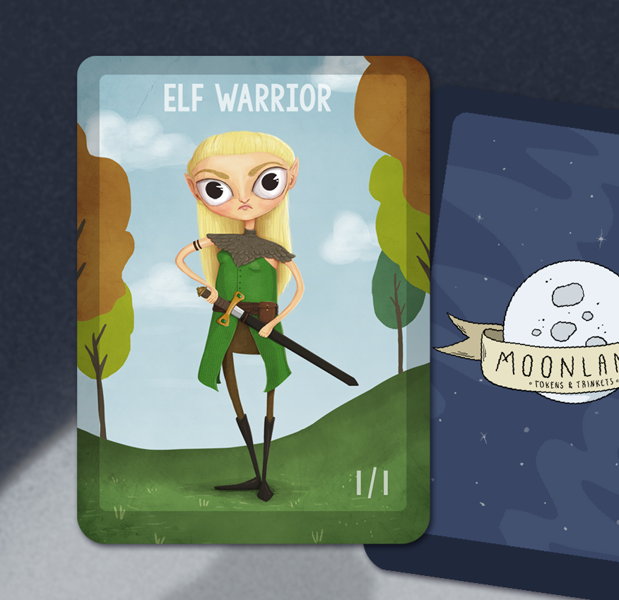Elf Warrior #1 Tokens - 5-pack