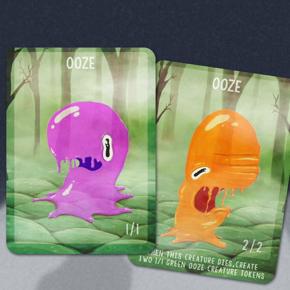 Ooze Dubbelsidiga Tokens - 5-pack