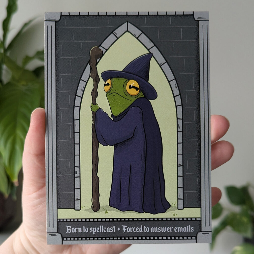 Born to spellcast - Vykort